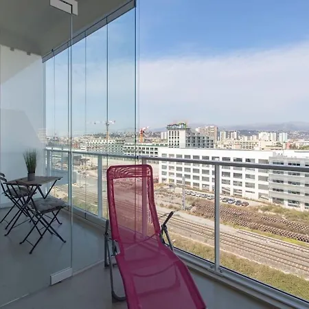 شقة L17 Arenas 3 Balconies/parking, 5mins To The Sea