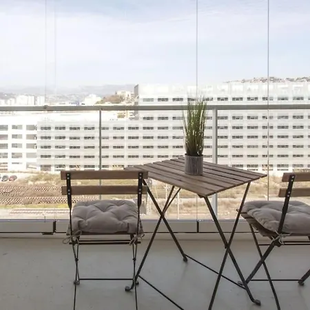 L17 Arenas 3 Balconies/parking, 5mins To The Sea Apartment Nice